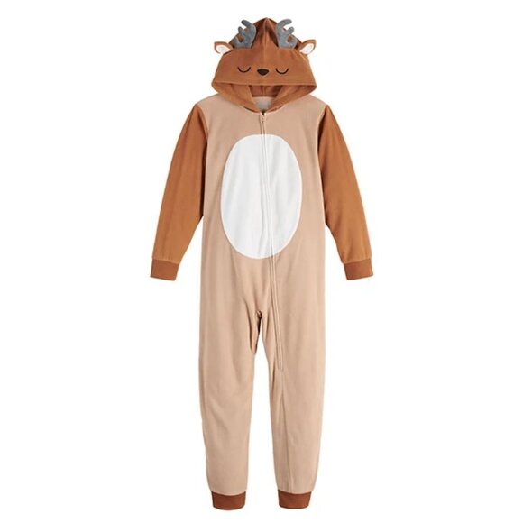 Jammies for your Families Kid's Reindeer Pajamas Size 14/16 - Picture 1 of 5